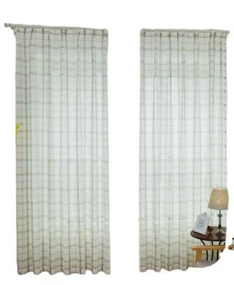 China Style Simple Modern Curtains Of The Latest Blackout Window Curtain Yarn Dyed Living Room Sheer Linen Bedroom Curtains for sale