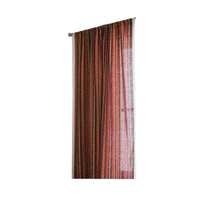 China Blackout Polyester Curtains Linen Fabric Ready To Ship Printed Drapes For Living Room for sale