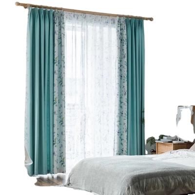 China Blackout Window Curtains Ready Made Pure Modern Style Printed Curtains For Living Room for sale