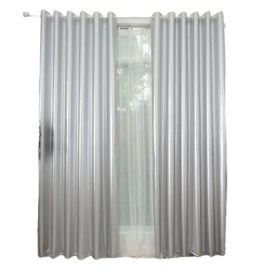 China Solid Color100%l Blackout Factory Shading Living Room Sunscreen Insulation Blackout Curtains for sale