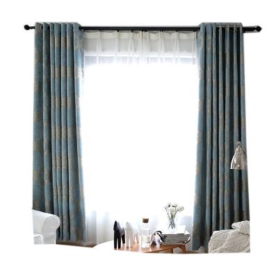 China High GSM Chenille Jacquard Mesh Blackout Living Room Bedroom Insulated Ready Made Curtains for sale