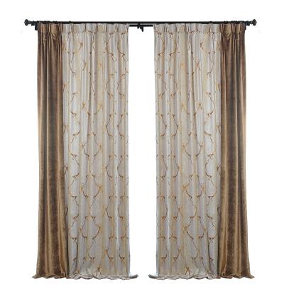 China Luxury Blackout GSM Simple Velvet Living Room High Velvet Insulated Curtains for sale