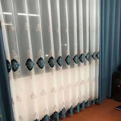 China Hotsale Modern Luxury Embroidery Velvet Curtain With Blackout For Living Room Bedroom for sale