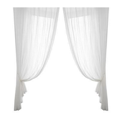 China Wholesale Embroidery Insulated Ready To Ship Sheer Curtain Room Single Window Curtain for sale