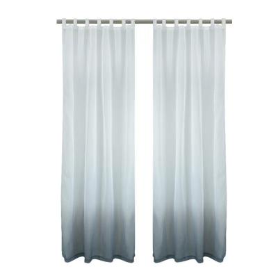 China 100% Sheer Gradient Ramp Polyester Faux Insulated Linen Curtains For Bedroom Living Room for sale