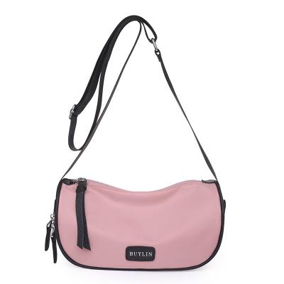 China New Korean Fashion Pillow Bag Lady Purse Messenger Bag Wide Band High Quality Female Shoulder Bag for sale