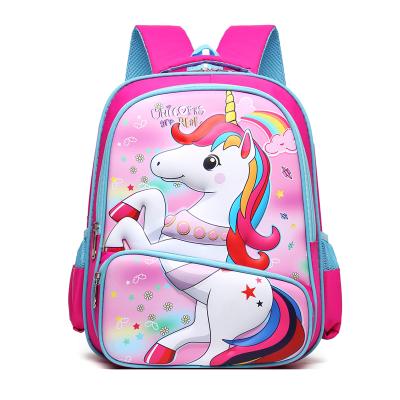 China Waterproof hot sale unicorn pattern schoolbag backpack spider hero ice and snow primary school students backpack for sale