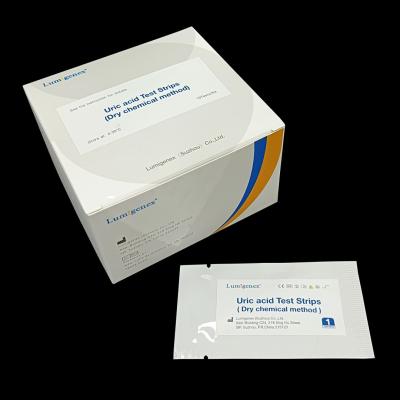 China Blood Uric Acid Test Strip Dry Chemical Method High Accuracy for sale