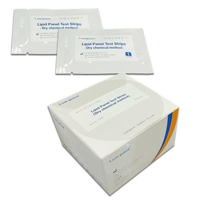 China Home Use Lipid Profile Rapid Test Strips Dry Chemical Method 99% Accuracy for sale