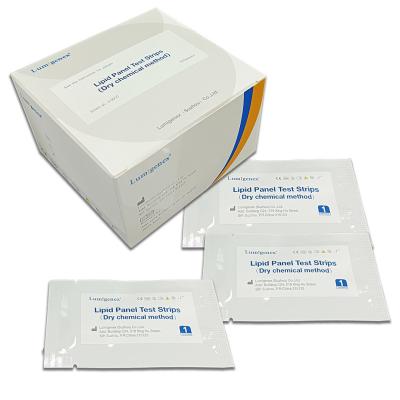 China 99% Accuracy CE ISO Lipid Panel Test Strips Home Cardiac Disease Test for sale