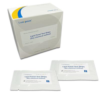 China 2 Minutes HDL Lipid Panel Test Strips With Dry Chemical Method for sale