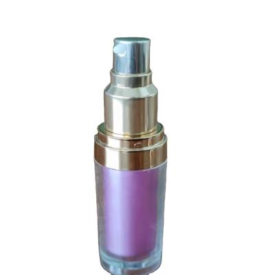 China Factory Sale Hot High Quality Cosmetic Emulsion Vacuum Bottle 35ml 50ml Cosmetic Plastic Bottle Customized Acrylic Material for sale