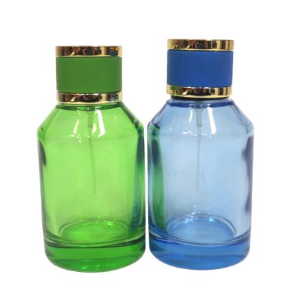 China Personal Care Factory Style Perfume Bottle New 30ml 50ml 100ml Shape Glass Custom Cylindrical Bottle With Sprayer for sale