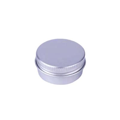 China 50ml 57*27mm Box 57*27mm Recyclable Aluminum Hair Wax Box Ointment Tea 50g Balm Threaded Aluminum Tin for sale