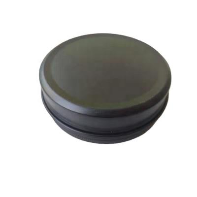 China Factory Wholesale Recyclable 100g/Ml 83*28mm Black Round Threaded Aluminum Cans Spot Hair Wax Metal Aluminum Box for sale