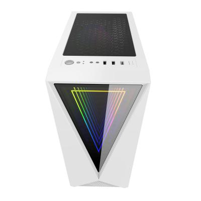 China With Side Panel Window Infinity Mirror With Tempered Glass Front Panel Mid-Tower PC Gaming Case Multi-Color Chassis for sale