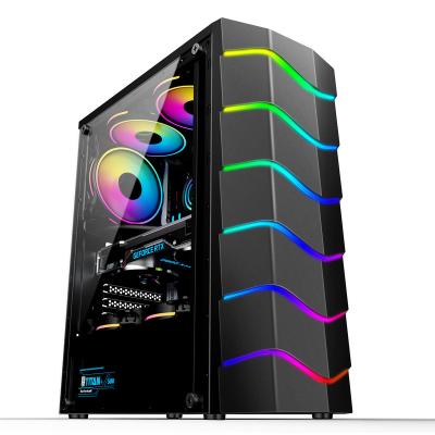 China Custom Aluminum Alloy Gaming Computer OEM Case PC CPU Cabinet for sale