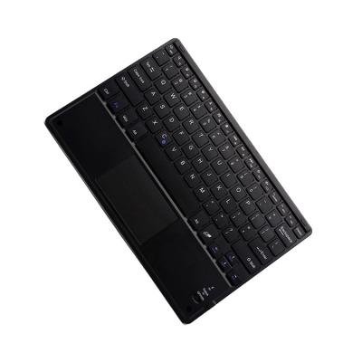 China Wireless Professional Silent ABS Keyboard Portable Black Wireless Computer Keyboard With Touchpad for sale