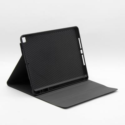 China Black PU+TPU 10.2 / 10.5 Material Black Foldable Tablet Case 2021 Tablet Case for sale