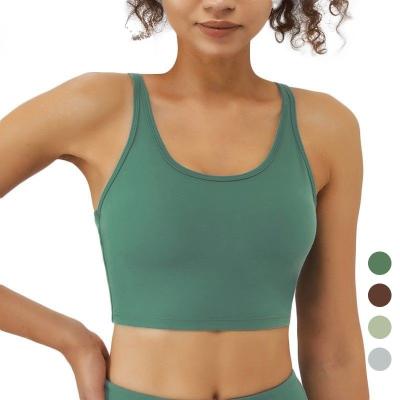 China High Quality Breathable Summer Ladies Fitness Yoga Best Selling Running Bra Tops Ladies Sports Workout Fitness Lift Up Sports Bra for sale