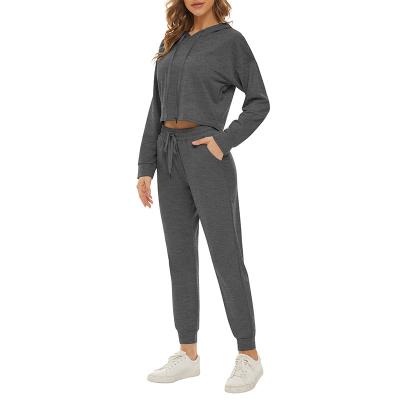 China huiSummer Breathable Best Selling Hooded Sports Top And Pants Jogging Suit Soft Quick Dry Women for sale