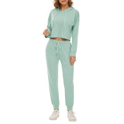 China Summer Breathable Best Seller Hooded Sports Tops And Jogging Suit Womens Pants for sale