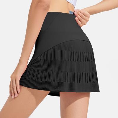 China New Fashion Breathable Tennis Use Mini Skirt Pleated Quick Dry Golf Women High Waist Tennis Skirt for sale