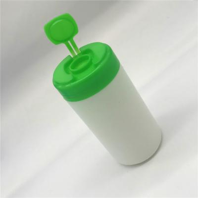 China Household Products Wholesale Custom Plastic Pull Style Cleaning Wet Wipes Bottle Jar for sale