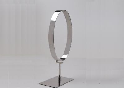 China Mirror Finished Stainless Steel Metal Belt Display Stand / Belt Display Hanger for sale