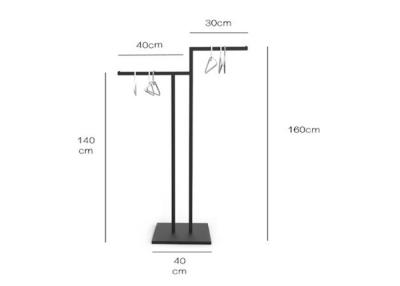 China Floor Standing Garment Display Stands Retail Clothing Racks For Brand Chain Stores for sale