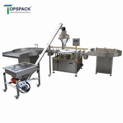 China Automatic Line Bottle Filling Food Spice Powder Packing Machine Line for sale