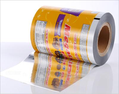 China Food industry moisture proof logo printed aluminum foil printed roll pouch lamination film for sale