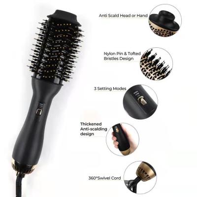 China Straight Hair Comb Anti Scald And Static Hot Air Hair Blow Dryer Blow Hair Styling Tools Hair Dryer Brush For Bathroom for sale