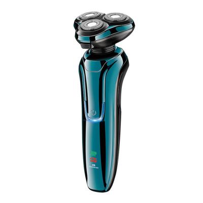 China Triple Blade Facial Shaver Rechargeable 3 In 1 Portable Floating Head 3 Razor Men Cordless Electric Shaver for sale