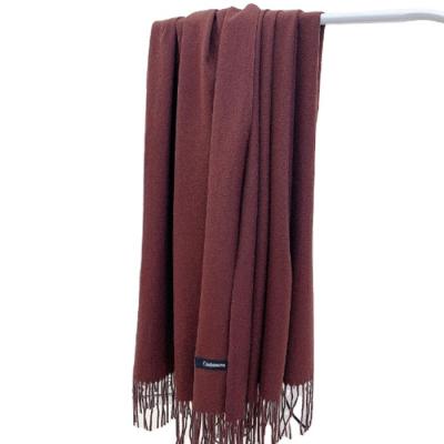 China Acrylic Knitted Womens Large Soft Cashmere Feel Pashmina Shawls Wraps for sale