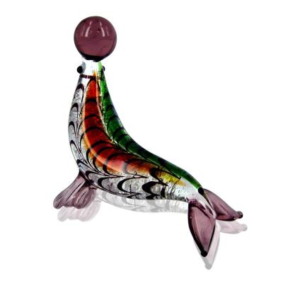 China Europe glass craft for home decoration antique glass animal figurines for sale