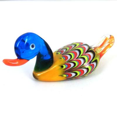 China Europe Home Decor Accessories Miniature Glass Duck Figurines for sale