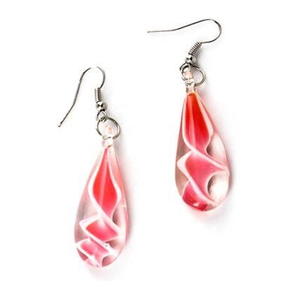 China New Design Romantic Fine Murano Blown Glass Jewelry Glass Earrings for sale