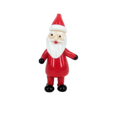 China Christamas House Decoration& Gifts Christmas Gifts Murano Glass Crafts Father Christmas Figurines for sale