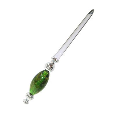 China Murano Glass Beaded Paper Cutter Italian Murano Sword Decorative Beadable Custom Letter Opener for sale