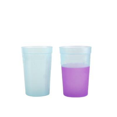 China New Style Traditional Color Change Plastic Party Cups Reusable Plastic Cups Stadium Cups for sale