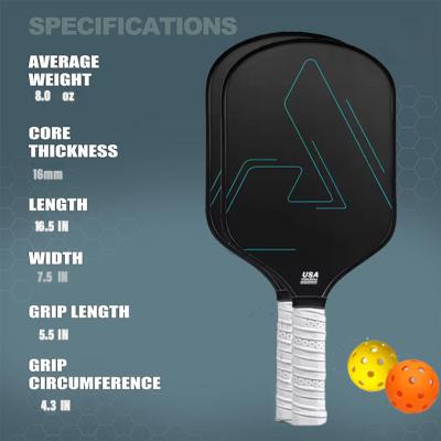 China T300 T700 Raw Carbon Fiber Pickleball Paddle 3K 12K 18K Mens Pickleball Paddles for sale