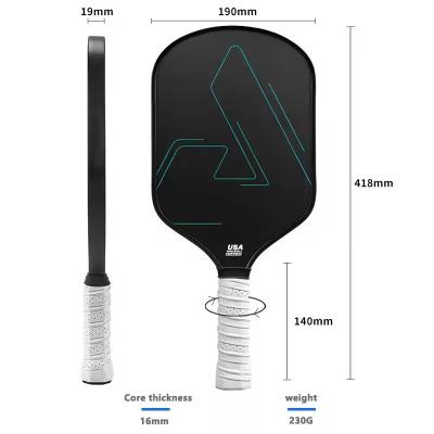 China 16mm Polypropylene Honeycomb Core Pickleball Paddle , Personalized Pickleball Racquet for sale