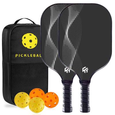 China Custom 2 Paddle 4 Balls 1 Bag 1 Box Fiberglass Pickleball Paddle Cover USAPA Approved for sale