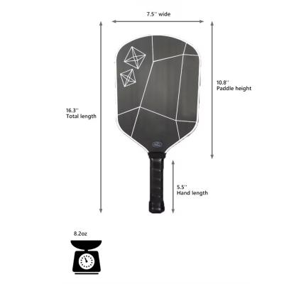 China T700 Carbon Fiber Pickleball Paddle with 55-Inch Handle and Breathable PU Handle Leather for sale