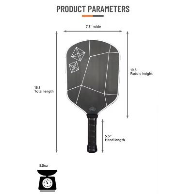 China 230g Pro Pickleball Players Paddles T700 Carbon Fiber 41.5cm Length USAPA Approved for sale