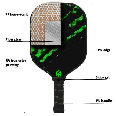 China Fiberglass PP Honeycomb Core Pickleball Paddle USAPA Approved with Frosted Surface for sale