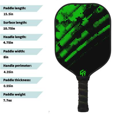 China USAPA Approved Pickleball Paddle with Fiberglass PP Honeycomb Core and High Rebound for sale