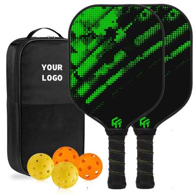 China Hochwärmebeständige Glasfaser Pickleball Paddel mit benutzerdefiniertem Logo und Bubble Bag zu verkaufen