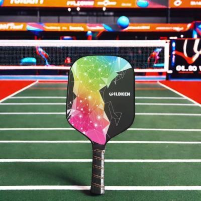 China Thick Glass Fiber Pickleball Paddle with Frosted PP Honeycomb Core and Racing Design for sale